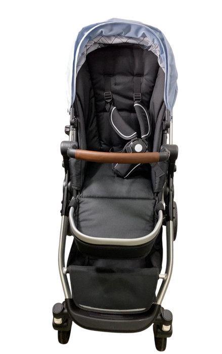 Shop Mockingbird Single to Double 2.0 Stroller, 2024, Sea, Silver With Penny Leather, Windowpane at GoodBuy Gear