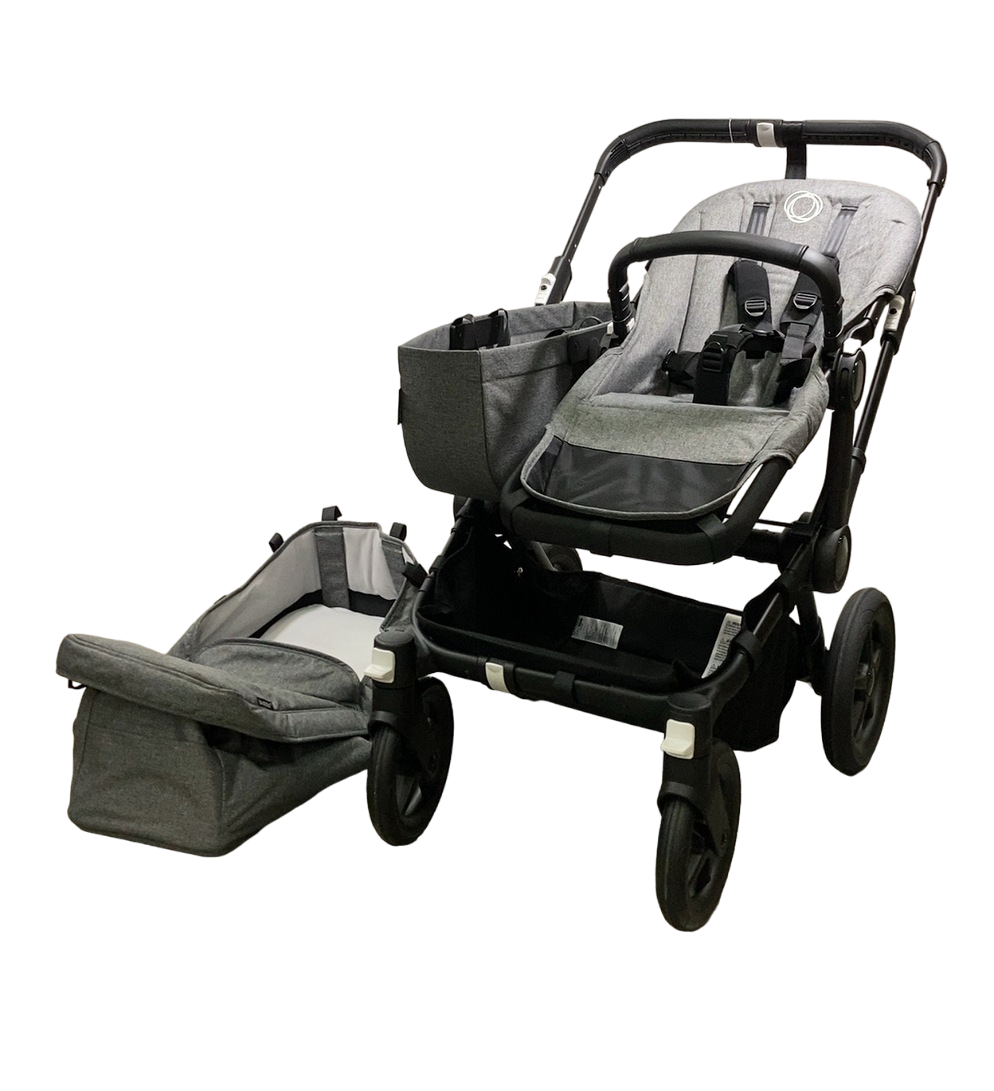 bugaboo donkey 5 mono review Bugaboo Donkey 5 Mono Stroller, 2021, Black, Grey Melange, without Can