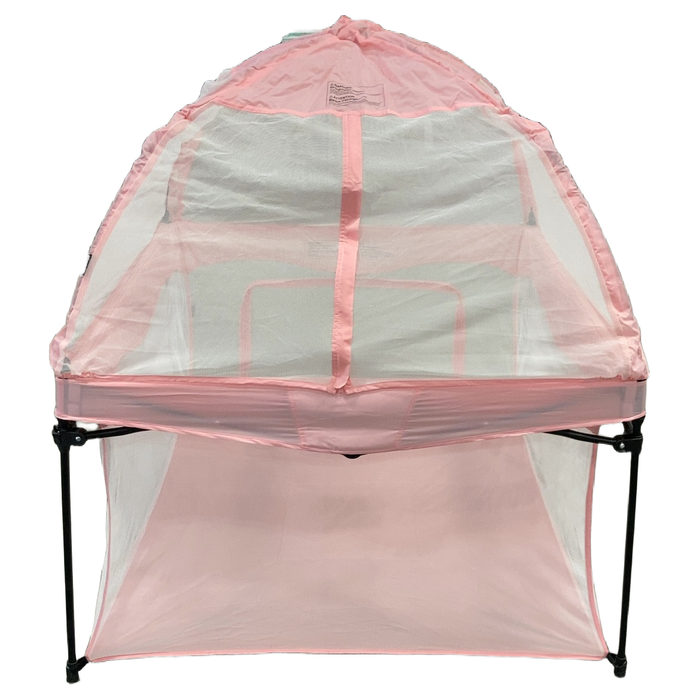 Shop Dream On Me Ziggy Square Baby Playpen, Pink, With Canopy at GoodBuy Gear