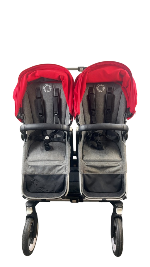 Shop Bugaboo Donkey 3 Duo Stroller, Aluminium, Grey Melange, red, unknown at GoodBuy Gear
