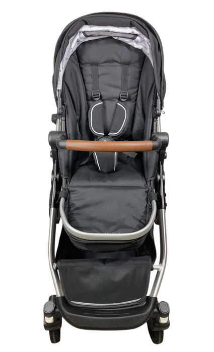 Shop Mockingbird Single to Double 2.0 Stroller, 2024, Black, Silver With Penny Leather, Watercolor Drops at GoodBuy Gear