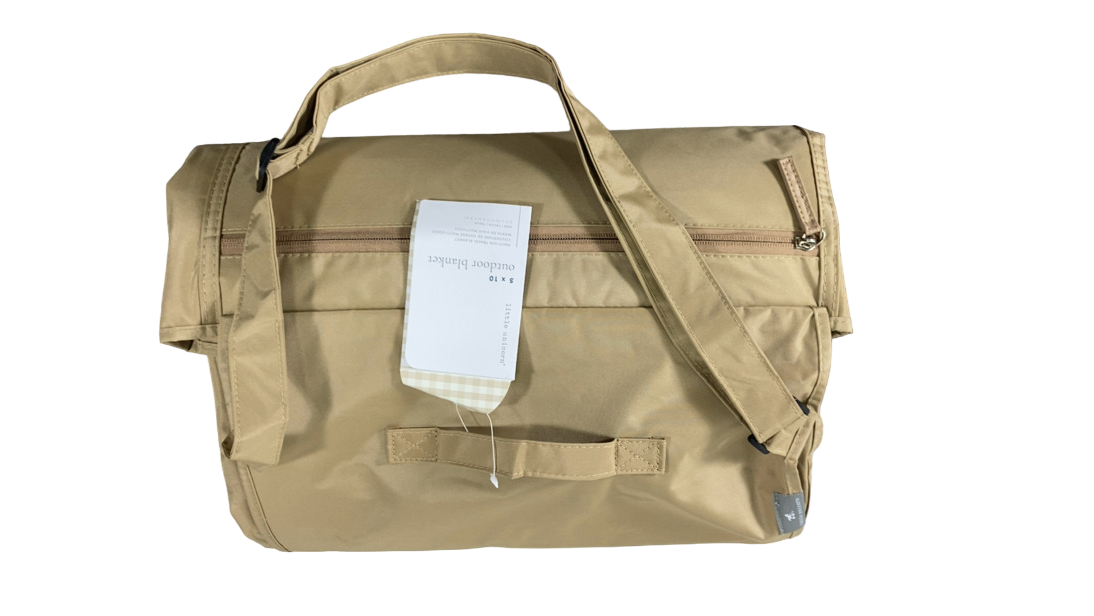 Little Unicorn 5 x 7 Outdoor Blanket, Beige Buffalo Check