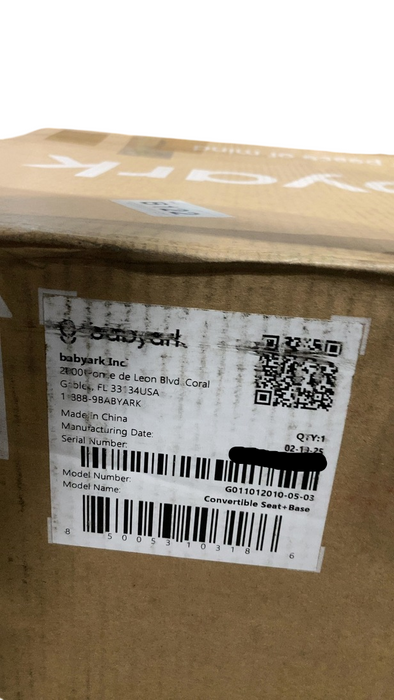 Shop Babyark Classic Convertible Car Seat, 2025, Charcoal Grey/Glacier at GoodBuy Gear