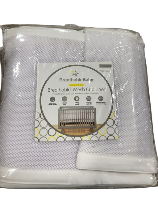 Shop Breathable Baby Mesh Crib Liner, Full Size/4 Sides, White at GoodBuy Gear