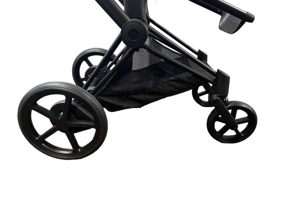 Cybex E-PRIAM Stroller Frame Only, 2019, Matt Black, with Battery