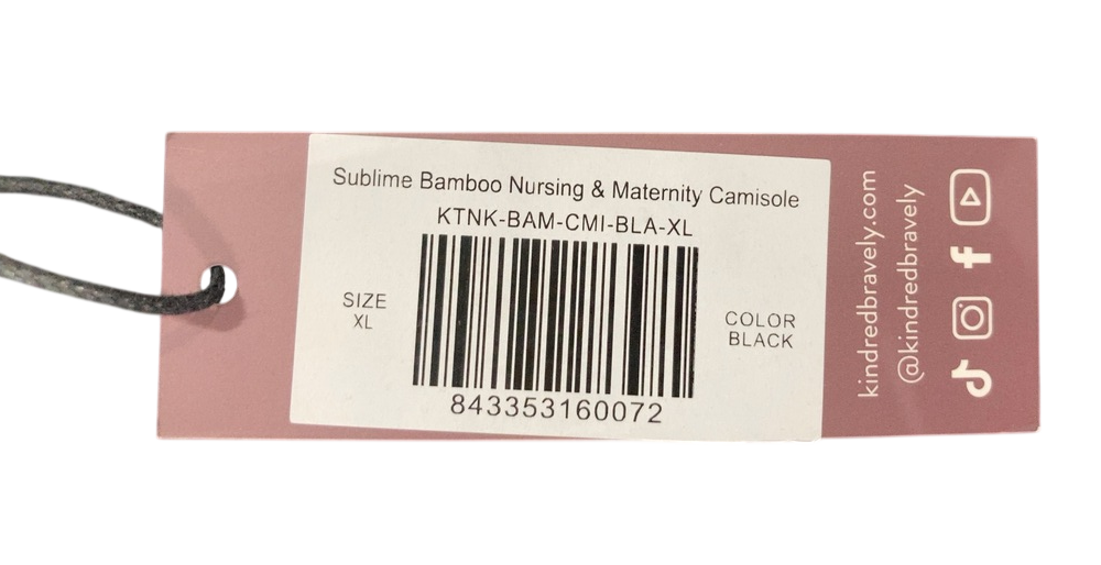Shop Kindred Bravely Sublime Bamboo Maternity & Nursing Cami, Black, XL at GoodBuy Gear