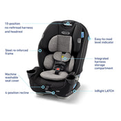 Shop Graco SlimFit 3-in-1 Convertible Car Seat, 2025, Jarret at GoodBuy Gear
