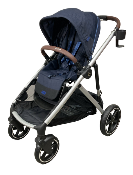 Cybex Gazelle S Modular Stroller, 2024, Ocean Blue, Silver Frame