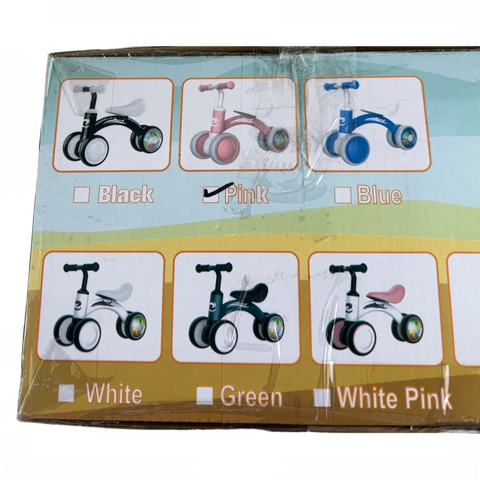 Shop Gamfeiny Colorful Lighting Balance Bike, Pink at GoodBuy Gear