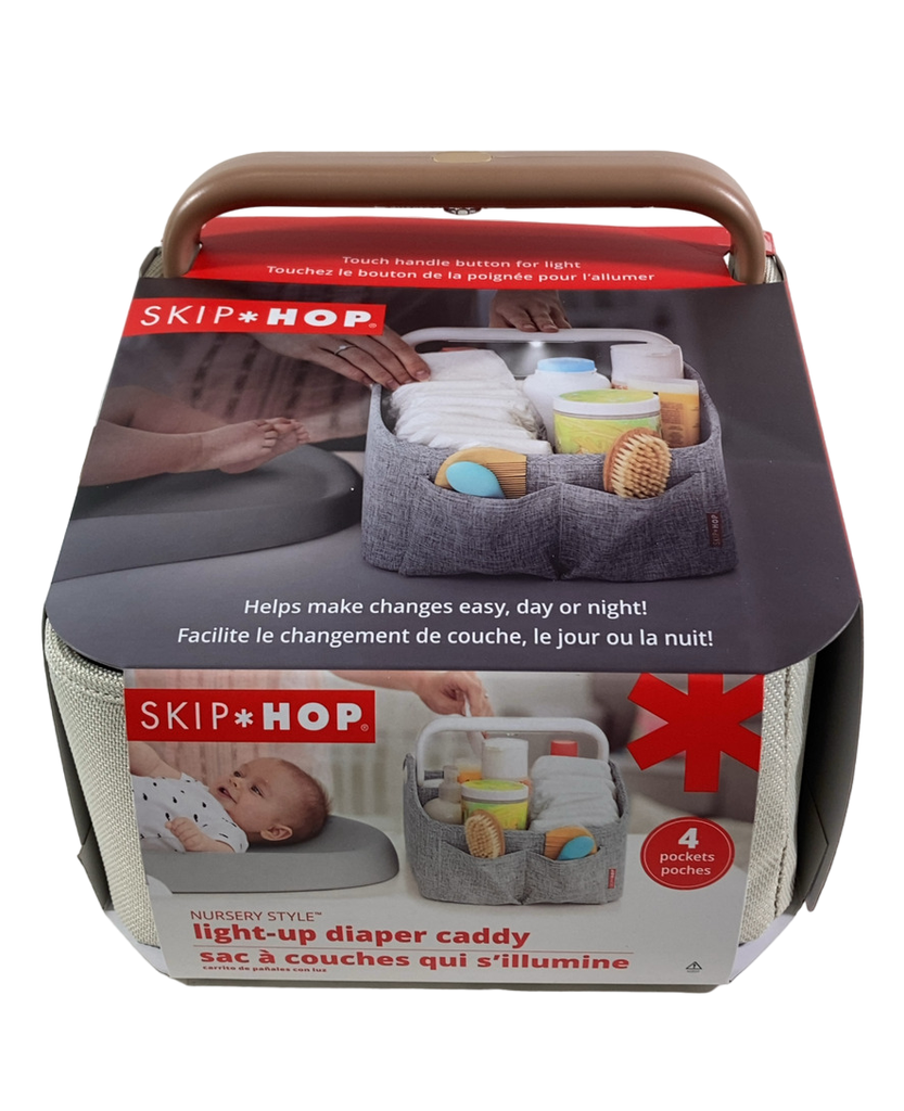 Skip Hop Light Up Diaper Caddy, Oat