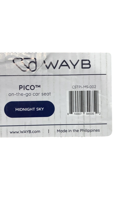 Shop WAYB Pico Portable Car Seat, 2024, Midnight Sky at GoodBuy Gear