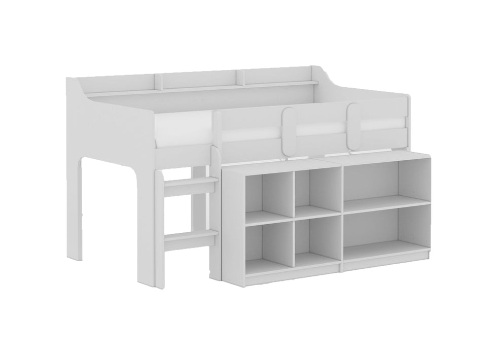 BK Furniture Hamilton Loft Bed with Storage