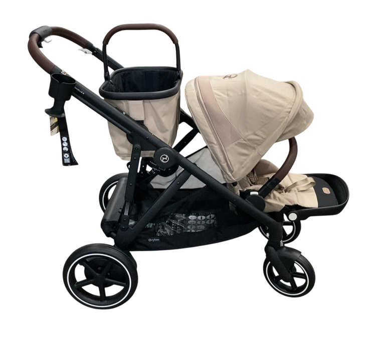 Shop Cybex e-Gazelle S Stroller, 2024, Almond Beige, Black at GoodBuy Gear