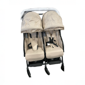 Shop Mompush Lithe Double Stroller, 2026, Khaki at GoodBuy Gear