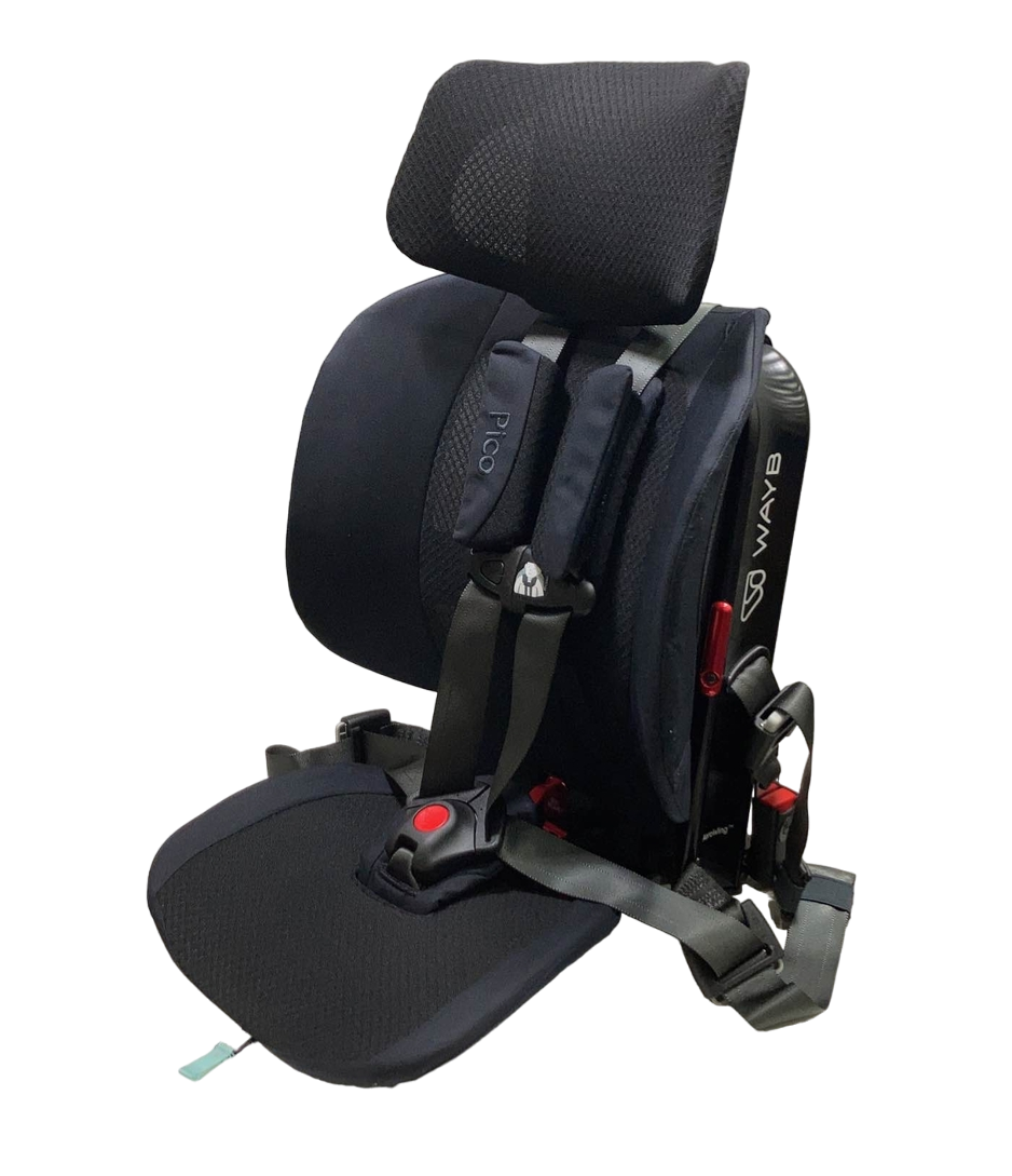 WAYB Pico Portable Car Seat Bundle, 2023, Jet, Carry Bag