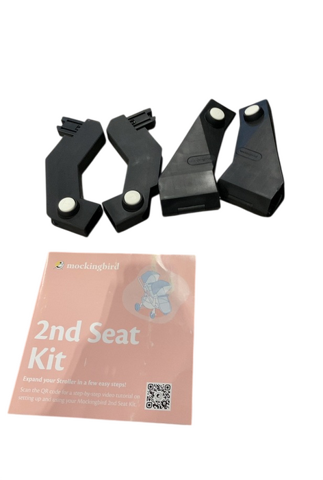 Shop Mockingbird 2nd Seat Kit 2.0, Black, Windowpane, Silver With Penny Leather at GoodBuy Gear