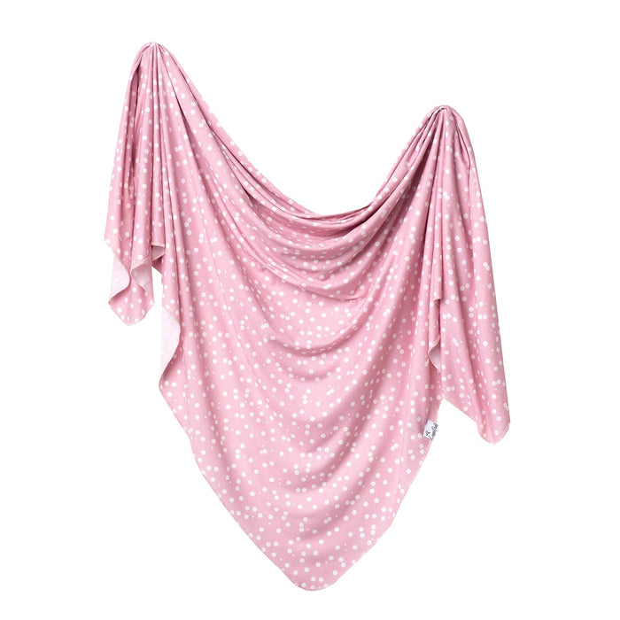 Copper Pearl Knit Swaddle Blanket, Lucy