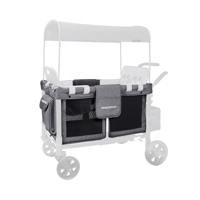 Wonderfold Carriage Fabric, Charcoal Gray, W4
