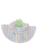 used iPlay Brim Sun Protection Hat, 0-6 Months, Rainbow Pinstripe