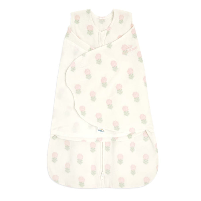 Halo Micro-Fleece Swaddle, Small, Block Flower