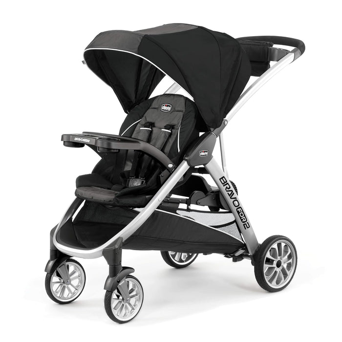 Shop Chicco BravoFor2 Double Stroller, Iron, 2024 at GoodBuy Gear