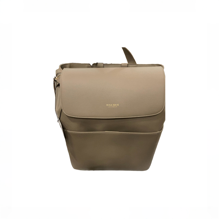 Shop Mina Baie Kinney Backpack Diaper Bag, Clay/Gold at GoodBuy Gear