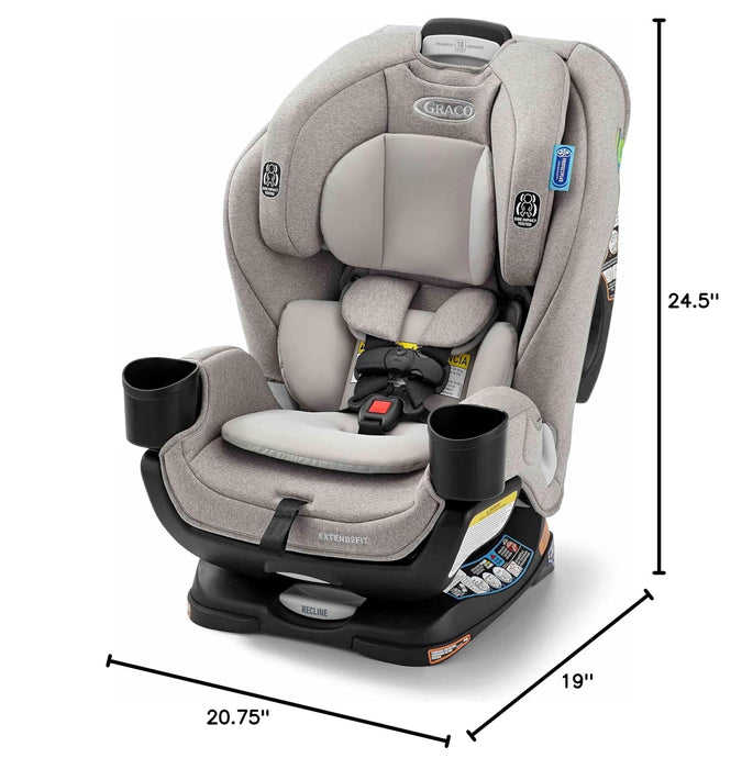 Graco Extend2Fit 3-in-1 Convertible Car Seat, 2026, Ashten
