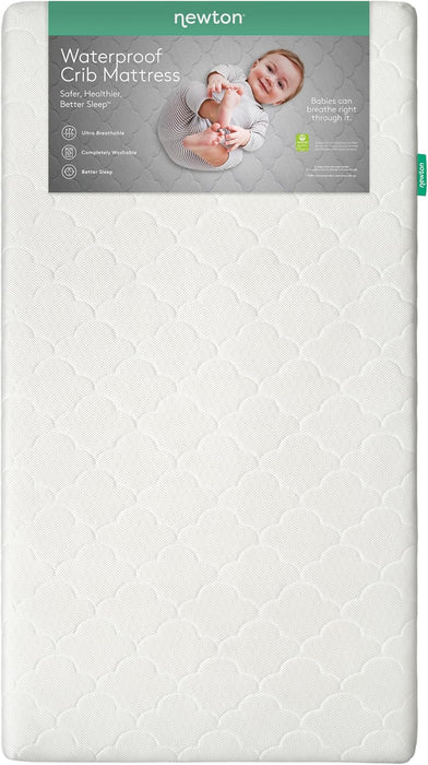 Shop Newton Waterproof Crib And Toddler Mattress, White at GoodBuy Gear