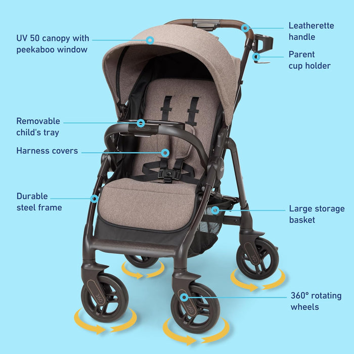 Graco Merge 360 Stroller, Sable, 2025