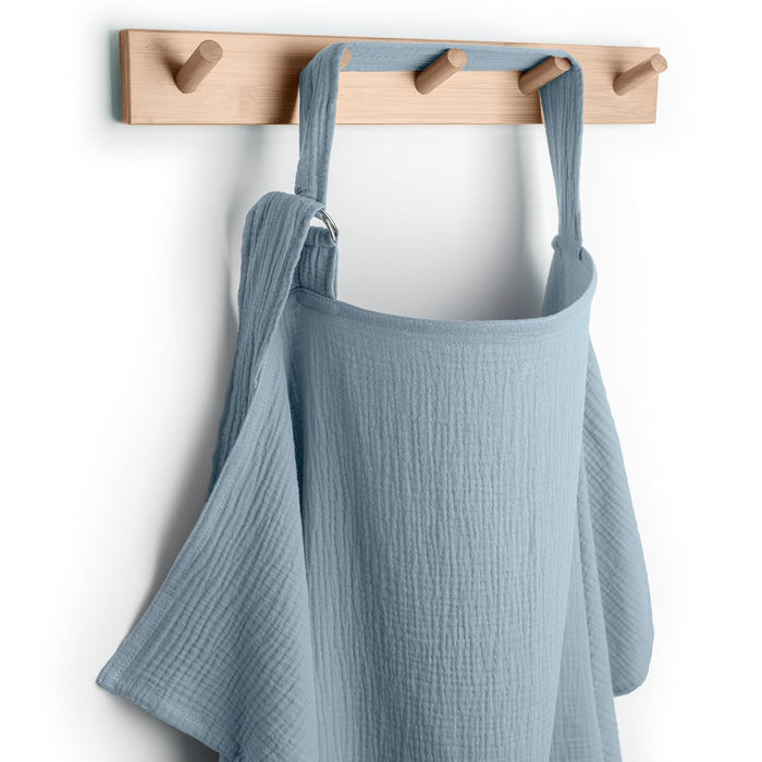 Comfy Cubs Muslin Nursing Cover, Pacific Blue