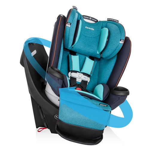 Shop Evenflo Gold Revolve 360 Extend All-in-one Rotational Car Seat With SensorSafe, 2024, Sapphire at GoodBuy Gear