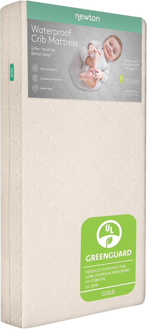 Shop Newton Waterproof Crib And Toddler Mattress, Sandstone at GoodBuy Gear