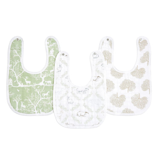 Shop Aden + Anais Muslin Snap Bibs (3 Pack), Harmony at GoodBuy Gear