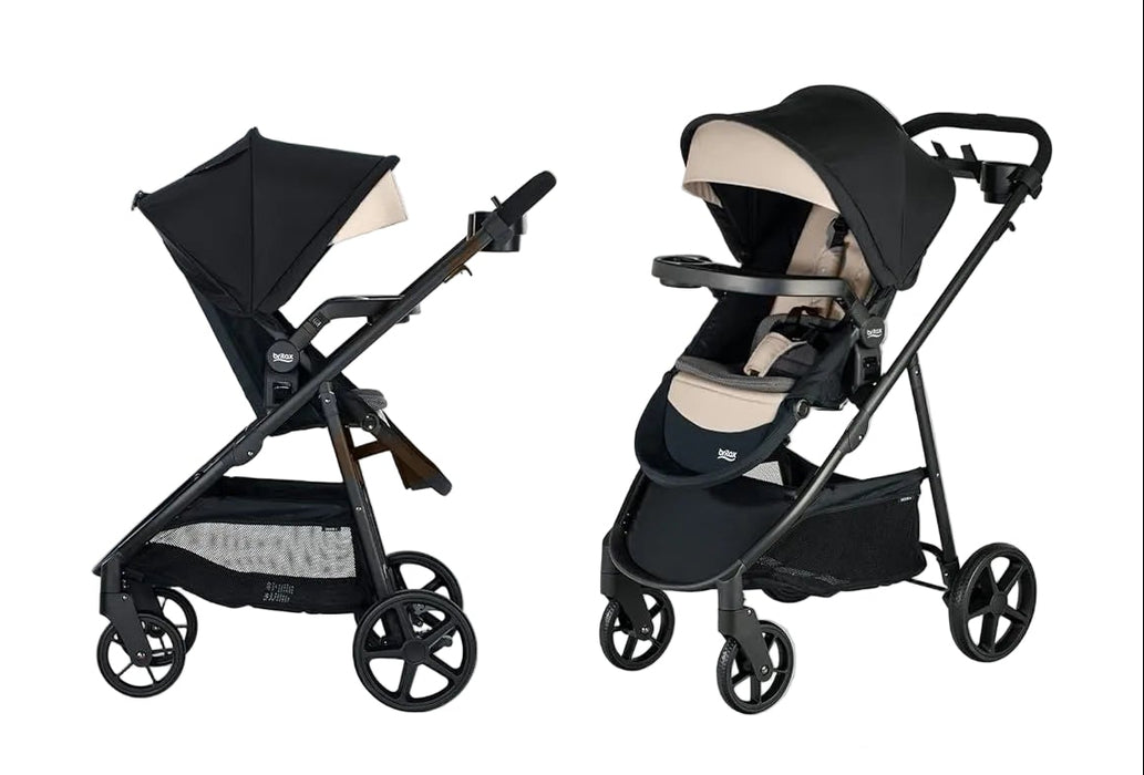 Britax Brook+ Stroller, 2023, Sand Onyx