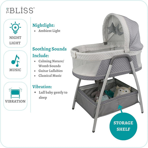 Shop TruBliss Journey 2 in 1 Bassinet, Soft Grey at GoodBuy Gear