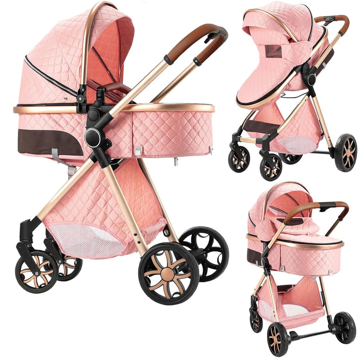 Suttonbebe 2 in 1 Baby Stroller, 225 Pink