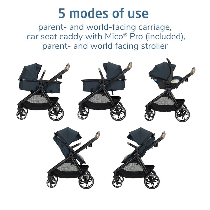 Shop Maxi-Cosi Zelia Pro 5-in-1 Modular Travel System, 2025, Seascape at GoodBuy Gear
