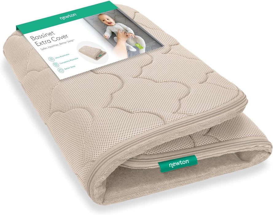 Newton Extra Bassinet Mattress Cover, Sandstone