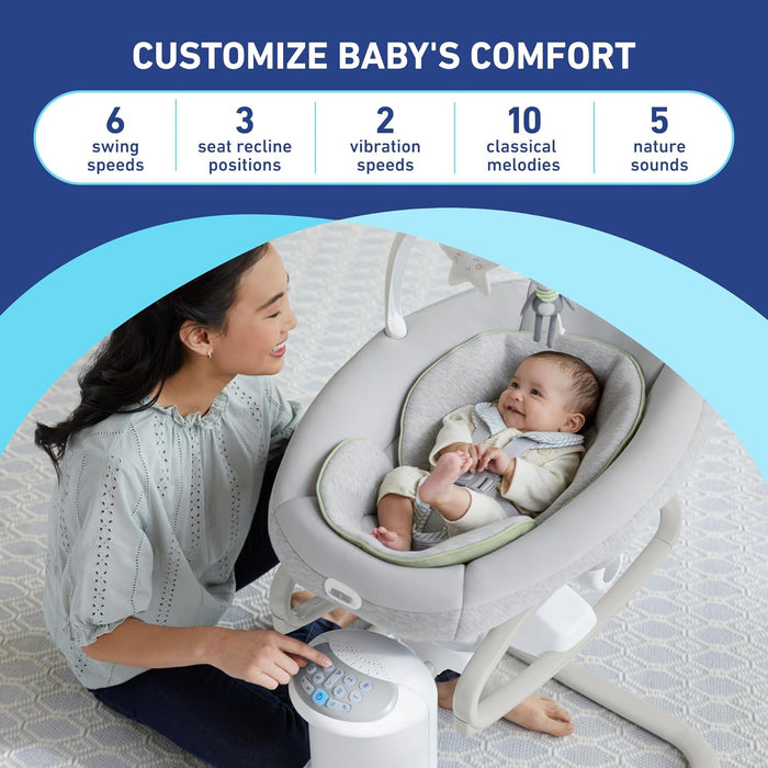 Graco Soothe My Way Swing With Removable Rocker, Madden