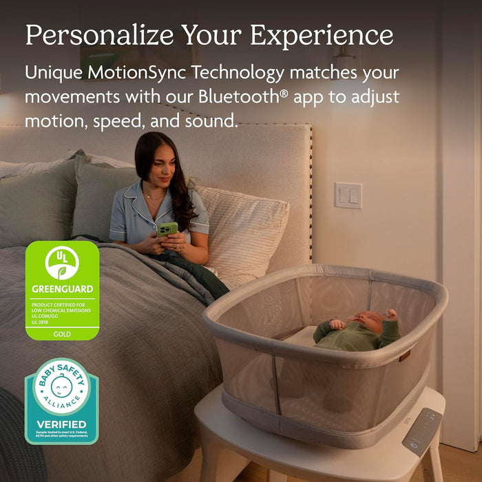 UPPAbaby Soma Smart Bassinet, Charlie (Sand Melange)