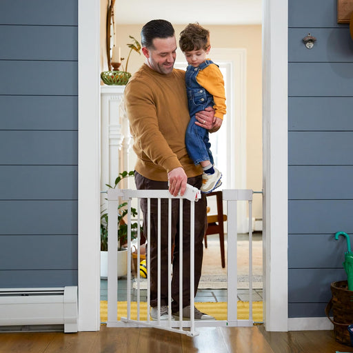 Shop Safety 1st Pressure-Check Gate with SecureTech, White at GoodBuy Gear