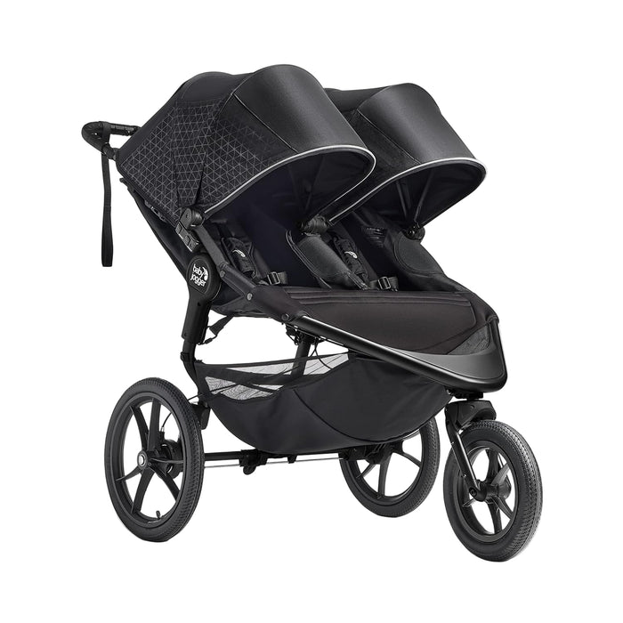 Baby Jogger Summit X3 Double Stroller, 2023, Midnight Black