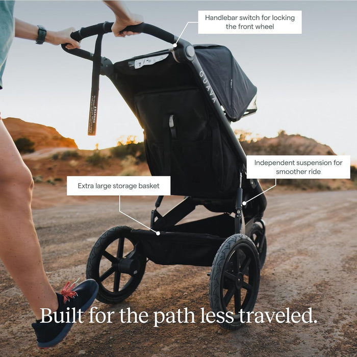 Shop Guava Family Roam Crossover Stroller, 2026, Charcoal/Grey at GoodBuy Gear