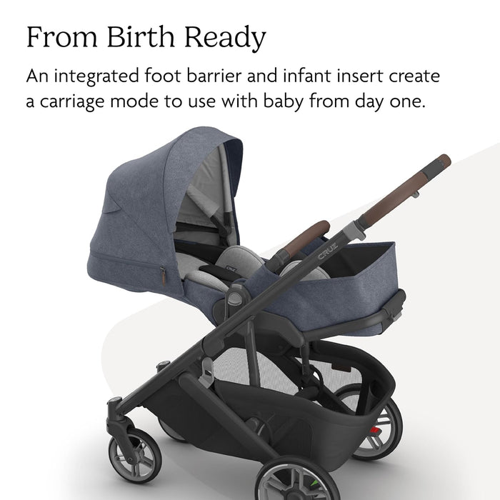 UPPAbaby CRUZ V3 Stroller, 2025, Julian (Dusty Blue Melange)