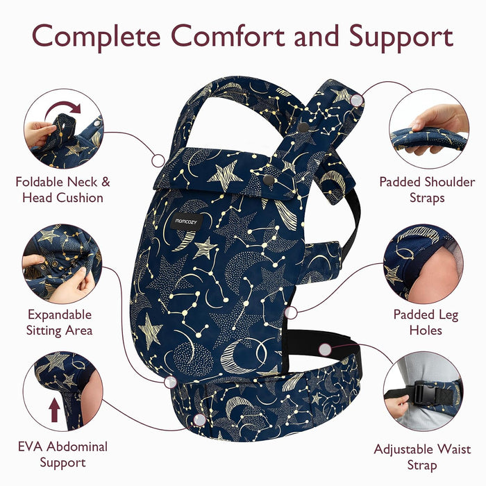Shop Momcozy 3-in-1 PureHug Baby Carrier, Cotton, Starry Night at GoodBuy Gear