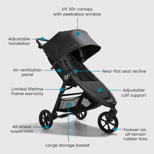 Shop Baby Jogger City Mini GT2 Stroller, Opulent Black, 2023 at GoodBuy Gear