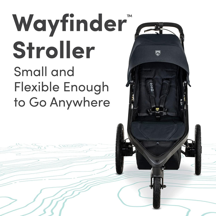 BOB Wayfinder Single Jogging Stroller, Nightfall, 2025