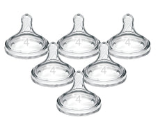 Shop Dr. Brown's Natural Flow Baby Bottle Nipples 6 Pack, Fast Flow, Level 4, Wide-neck at GoodBuy Gear