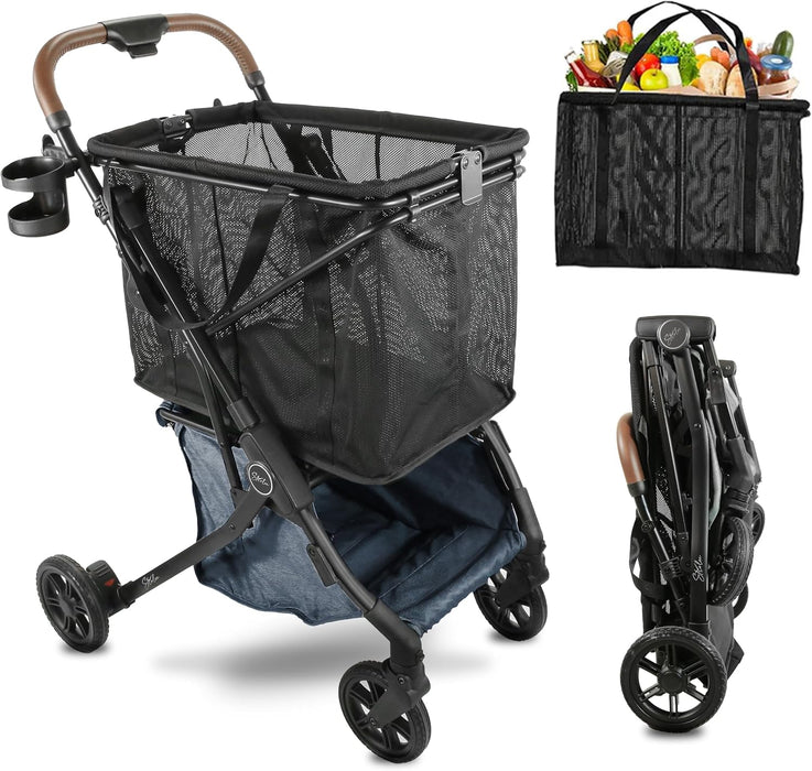 Strolee Stability Stroller, Blue, Shopper