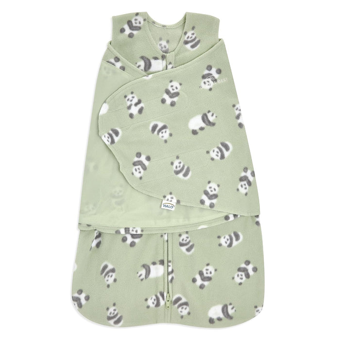 Shop Halo Micro-Fleece Swaddle, Cozy Pandas, Small at GoodBuy Gear